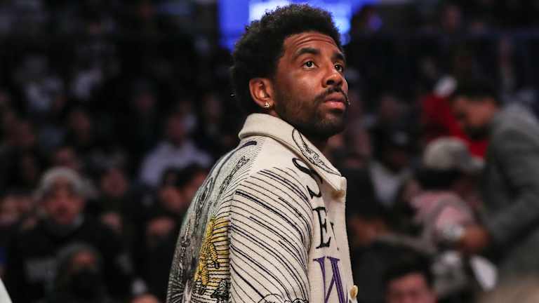 Kyrie Irving Wears Nike Air Yeezy 2 at WNBA Game